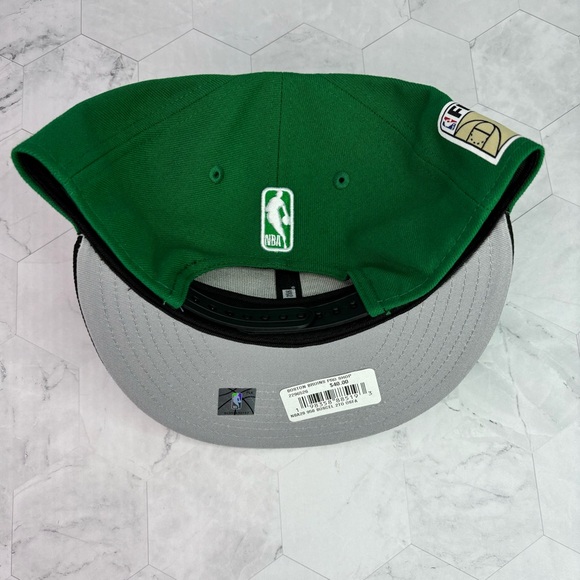 New Era 9Fifty Boston Celtics 2024 NBA Finals Side Patch Green Snapback Hat OSFM - Picture 6 of 8